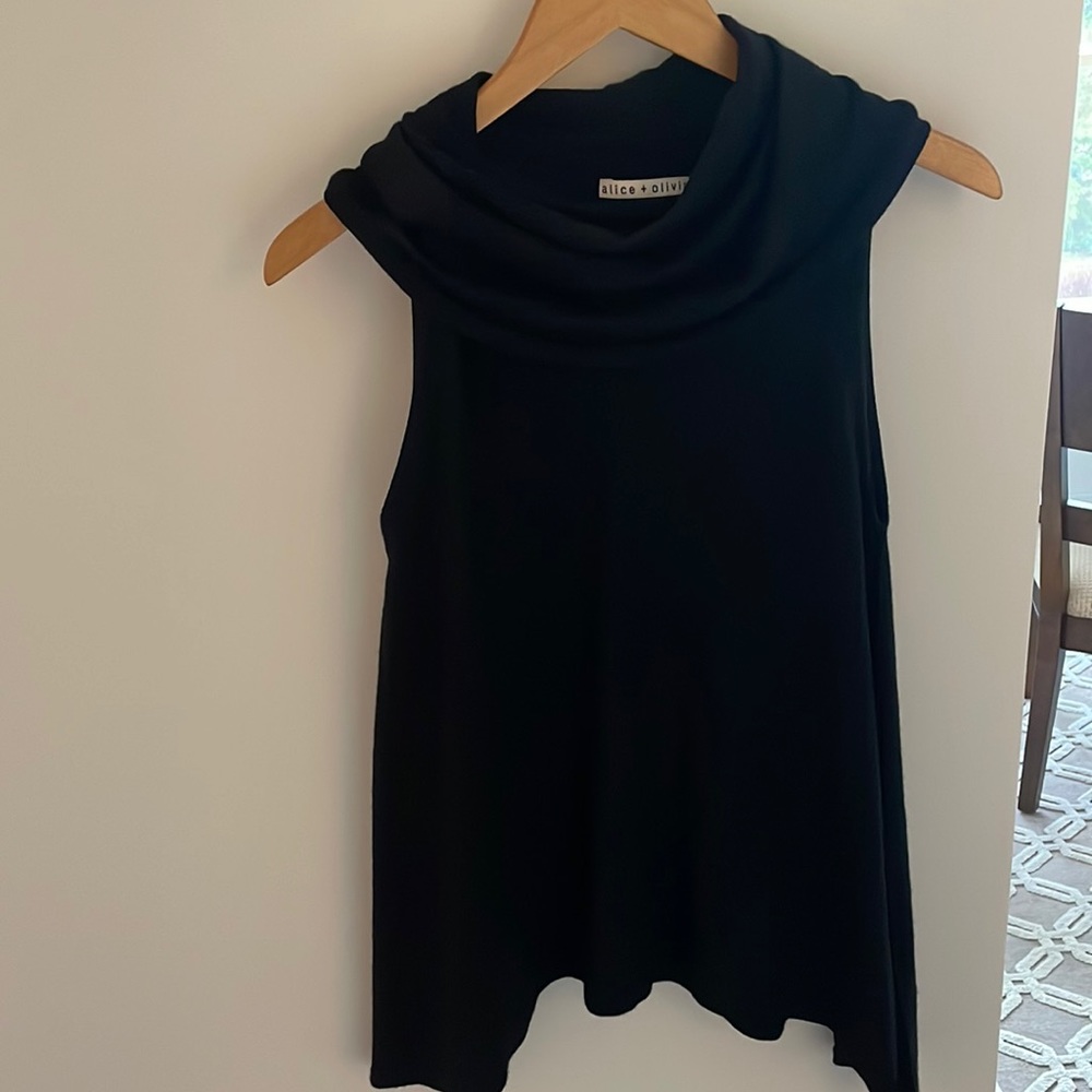 Alice & Olivia trumpet no sleeve sweater
